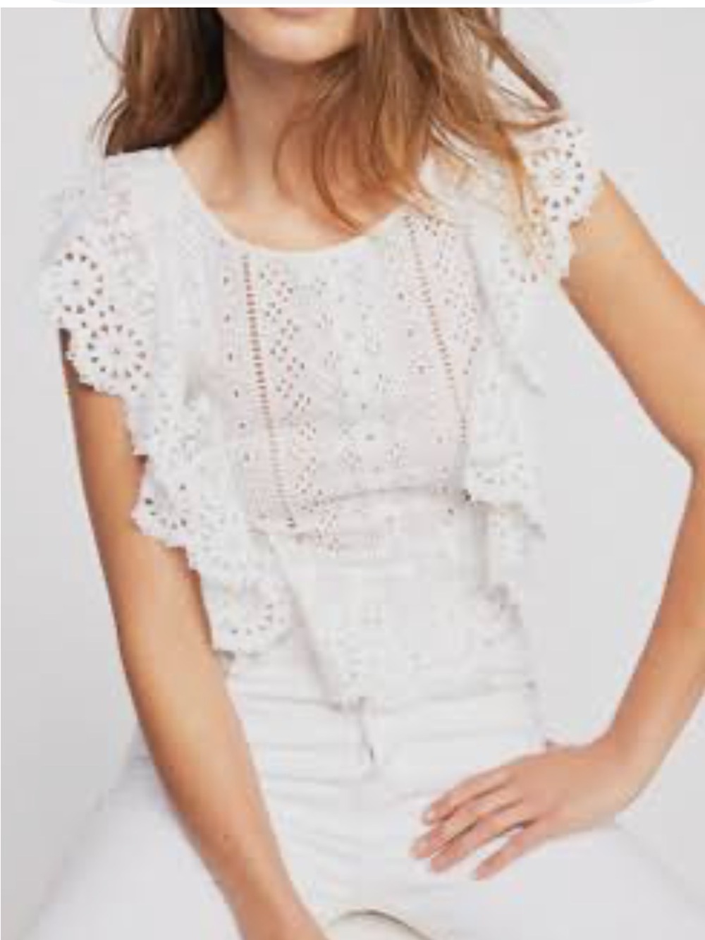 Altar’d State Eyelet and Lace blouse